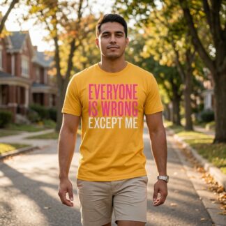 Everyone Is Wrong Except Me Tee lifestyle photo