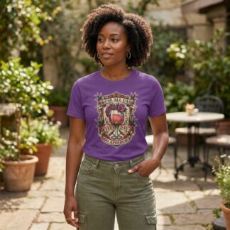Rose All Day crest design Tee lifestyle photo