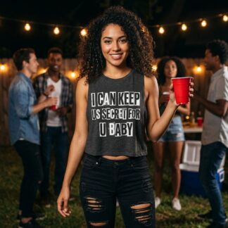 I Can Keep Us Secret For U Baby sleeveless crop top lifestyle photo