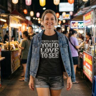 Pierced in Places You'd Love to See T-Shirt lifestyle photo