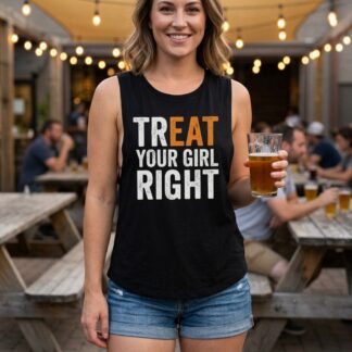 Treat Your Girl Right Flowy Scoop Tank lifestyle photo