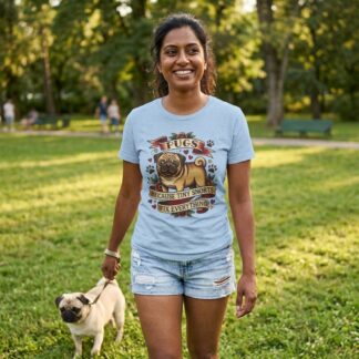 Pugs Because Tiny Snorts Fix Everything T-Shirt lifestyle photo