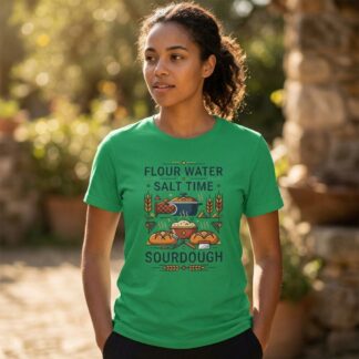 Sourdough Ingredients Graphic Tee lifestyle photo