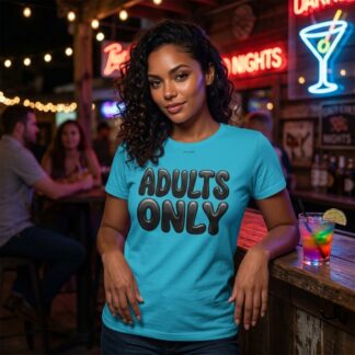 Adults Only bubble letters Tee lifestyle photo