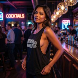 Captivating But Never Desperate Women's Flowy Scoop Tank Top lifestyle photo
