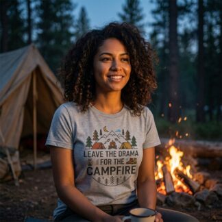 Leave the Drama for the Campfire T‑Shirt lifestyle photo