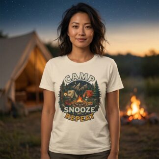 Camp Snooze Repeat T-Shirt lifestyle photo