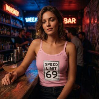 Speed Limit 69 sign Tank Top lifestyle photo