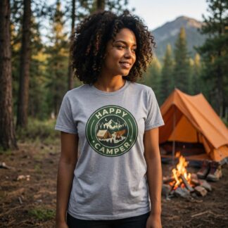 Happy Camper Badge Tee lifestyle photo