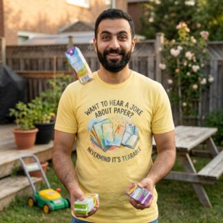 "Nevermind It's Tearable" Dad Joke T-Shirt lifestyle photo