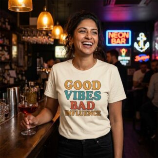 Good Vibes Bad Influence T-Shirt lifestyle photo