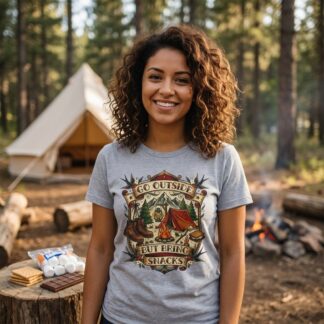 Go Outside But Bring Snacks T-Shirt lifestyle photo