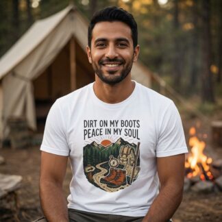 Dirt on My Boots Peace in My Soul Tee lifestyle photo