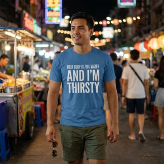 Your Body Is 70% Water And I'm Thirsty T-Shirt lifestyle photo