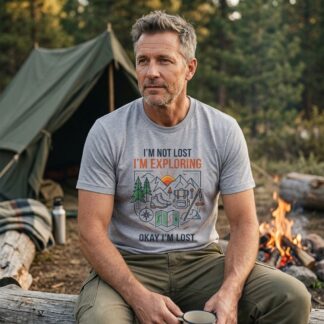 I'm Not Lost I'm Exploring graphic Tee lifestyle photo