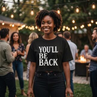 YOU'LL BE BACK Crop Tee lifestyle photo