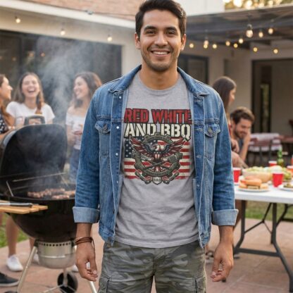 Red White and BBQ Tee lifestyle photo