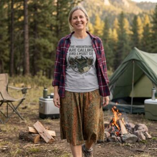 The Mountains Are Calling And I Must Go Tee lifestyle photo