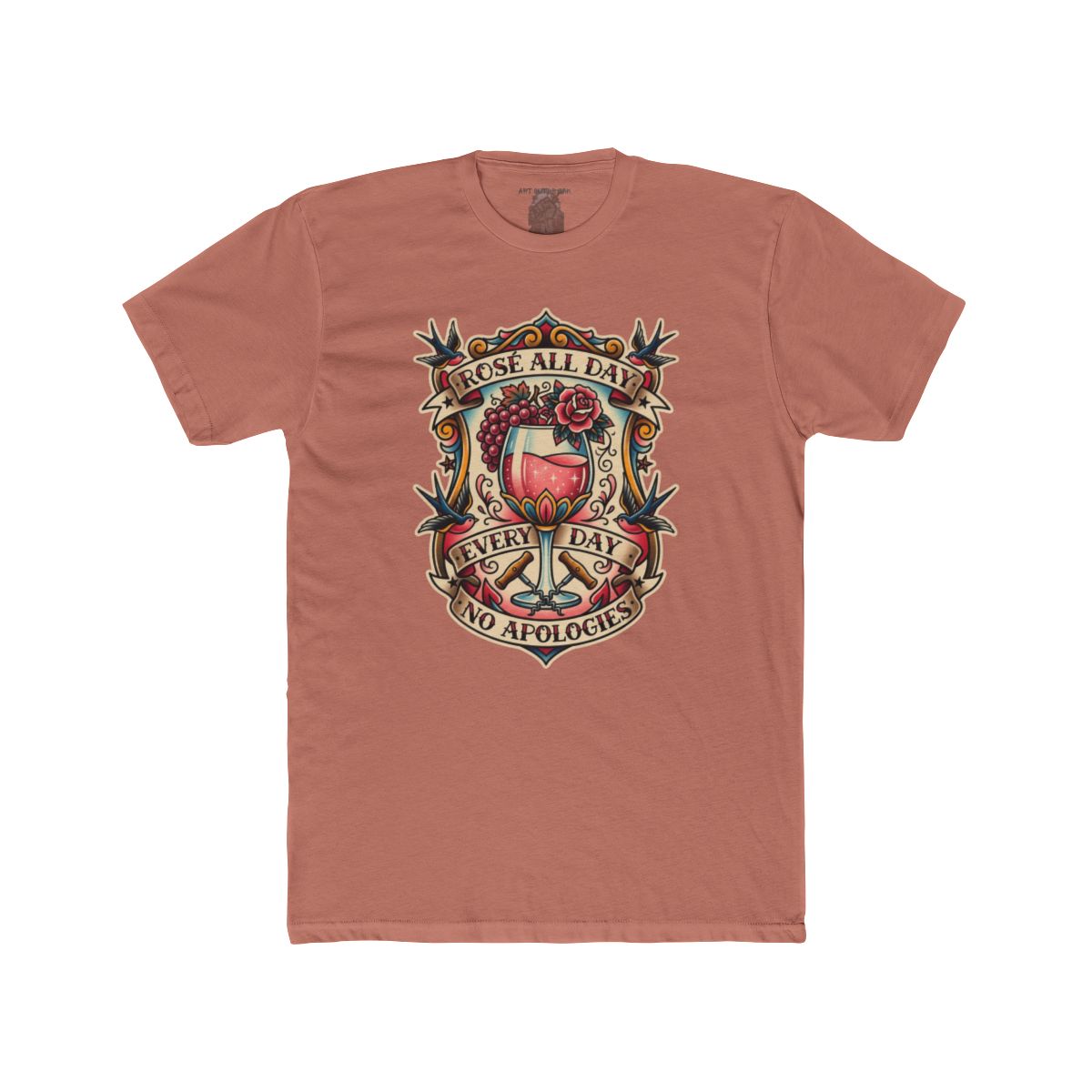 Rose All Day crest design - model view