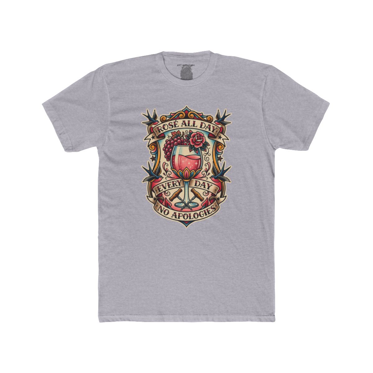 Rose All Day crest design - front view