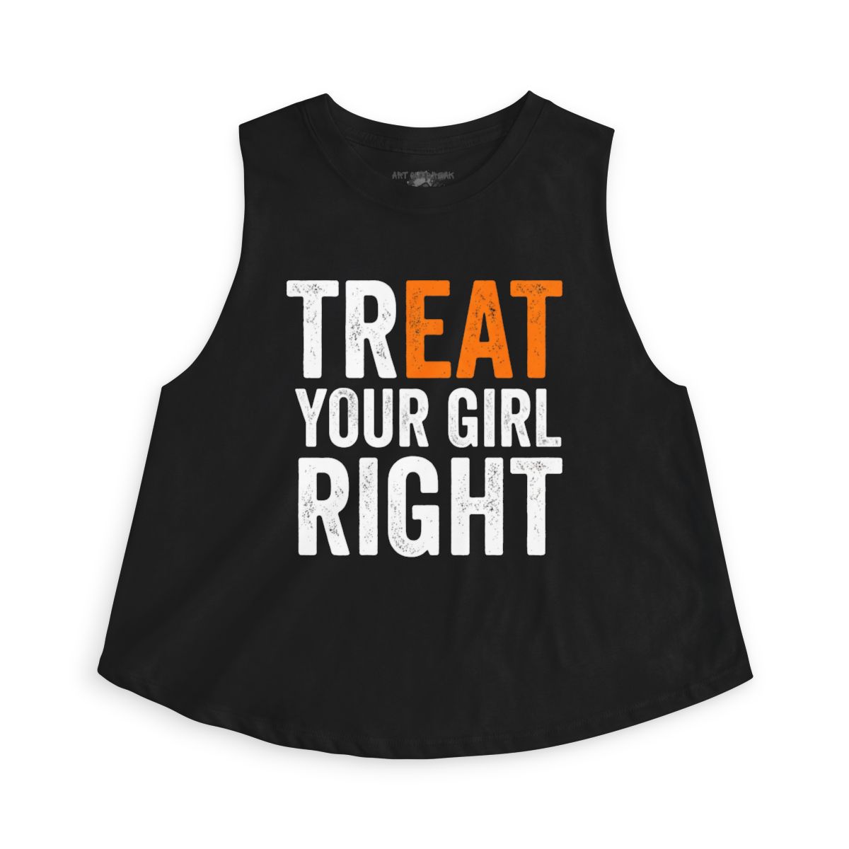 Treat Your Girl Right sleeveless crop top | Typography Mother's Day casual tank - Image 6