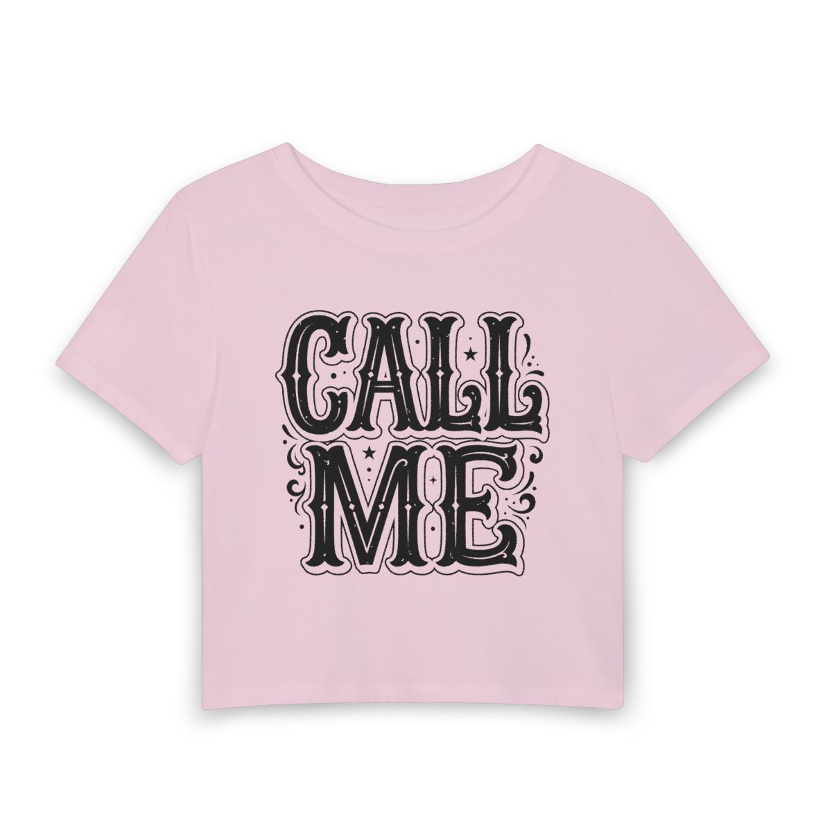 Call Me western lettering Crop Tee | Women's baby tee, vintage saloon style - Image 4