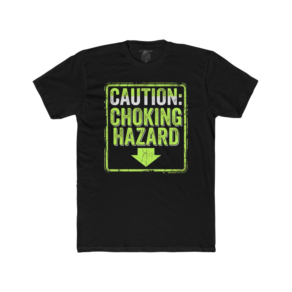 Caution: Choking Hazard T-Shirt | Novelty Warning Sign Tee - Image 2