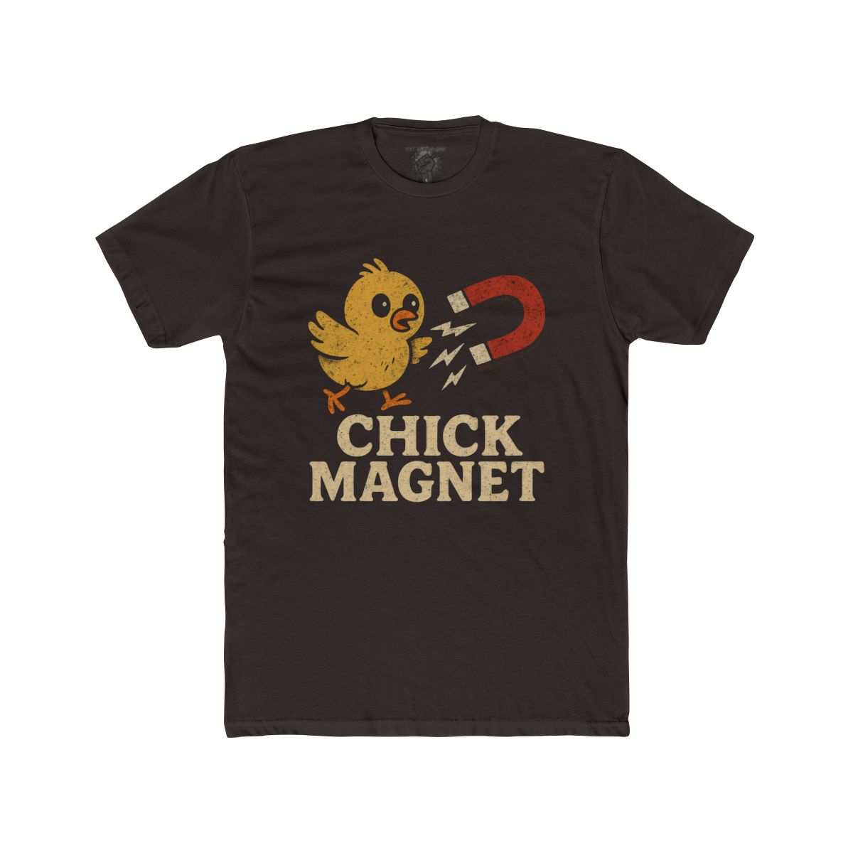 Chick Magnet T-Shirt | Cute Chick with Magnet Retro Vintage Typography - Image 3