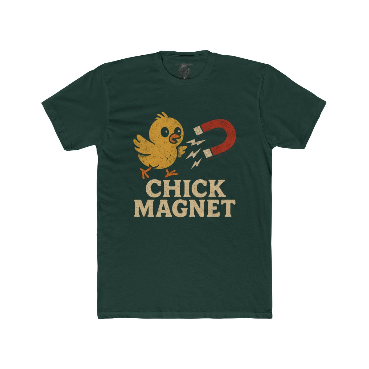 Chick Magnet T-Shirt | Cute Chick with Magnet Retro Vintage Typography - Image 4