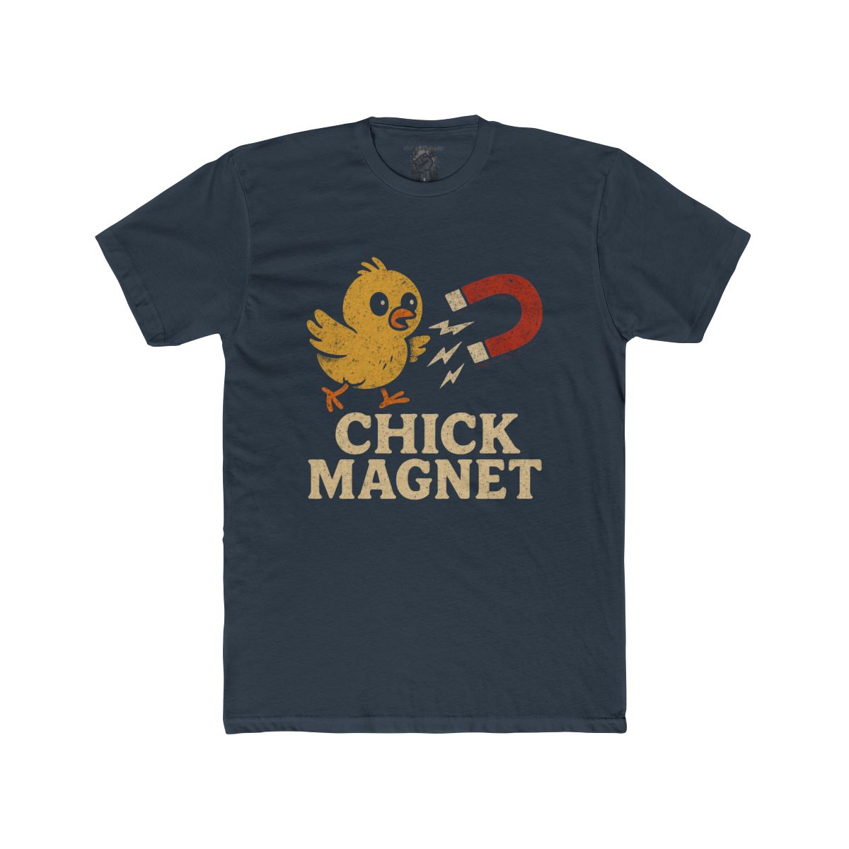 Chick Magnet T-Shirt | Cute Chick with Magnet Retro Vintage Typography - Image 6
