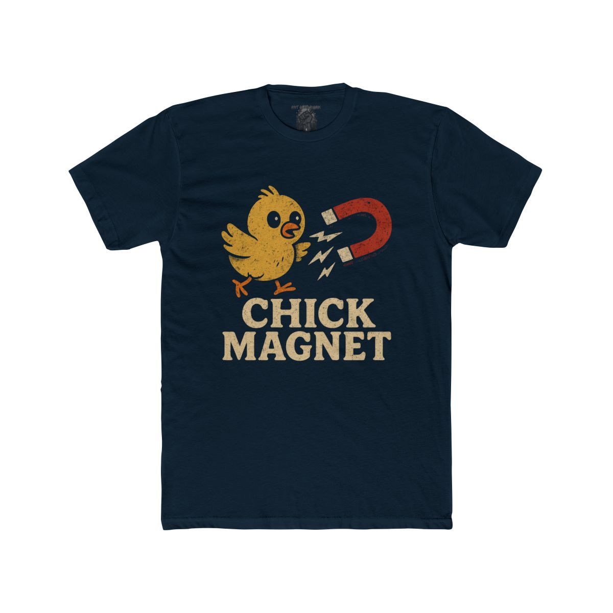 Chick Magnet T-Shirt | Cute Chick with Magnet Retro Vintage Typography - Image 7