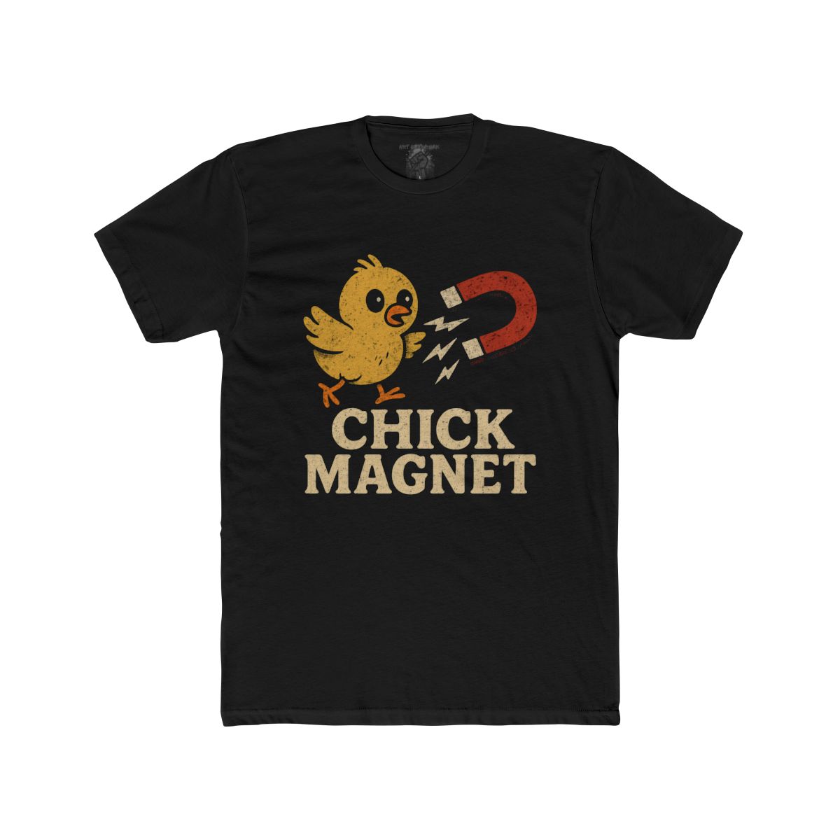 Chick Magnet T-Shirt | Cute Chick with Magnet Retro Vintage Typography