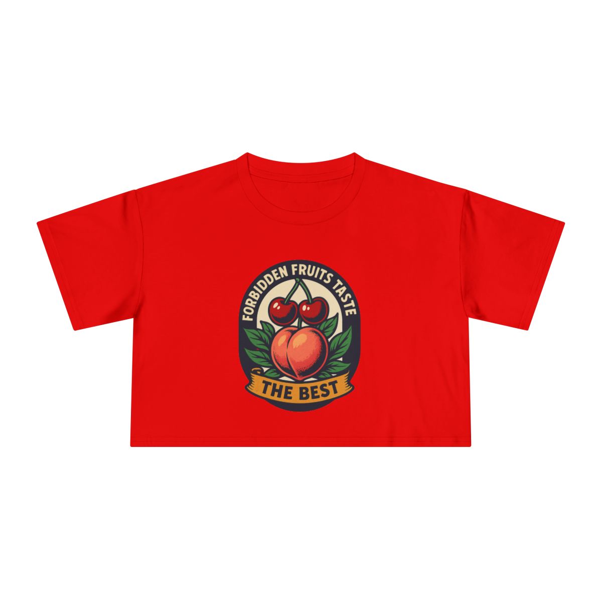 Forbidden Fruit Tastes the Best | Women's Crop Tee - Image 12