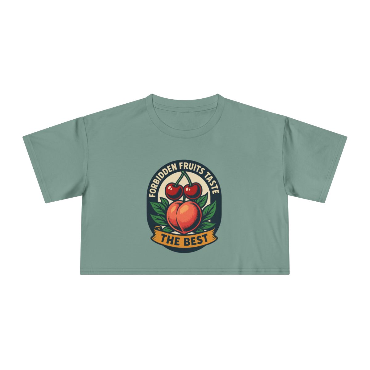 Forbidden Fruit Tastes the Best | Women's Crop Tee - Image 13
