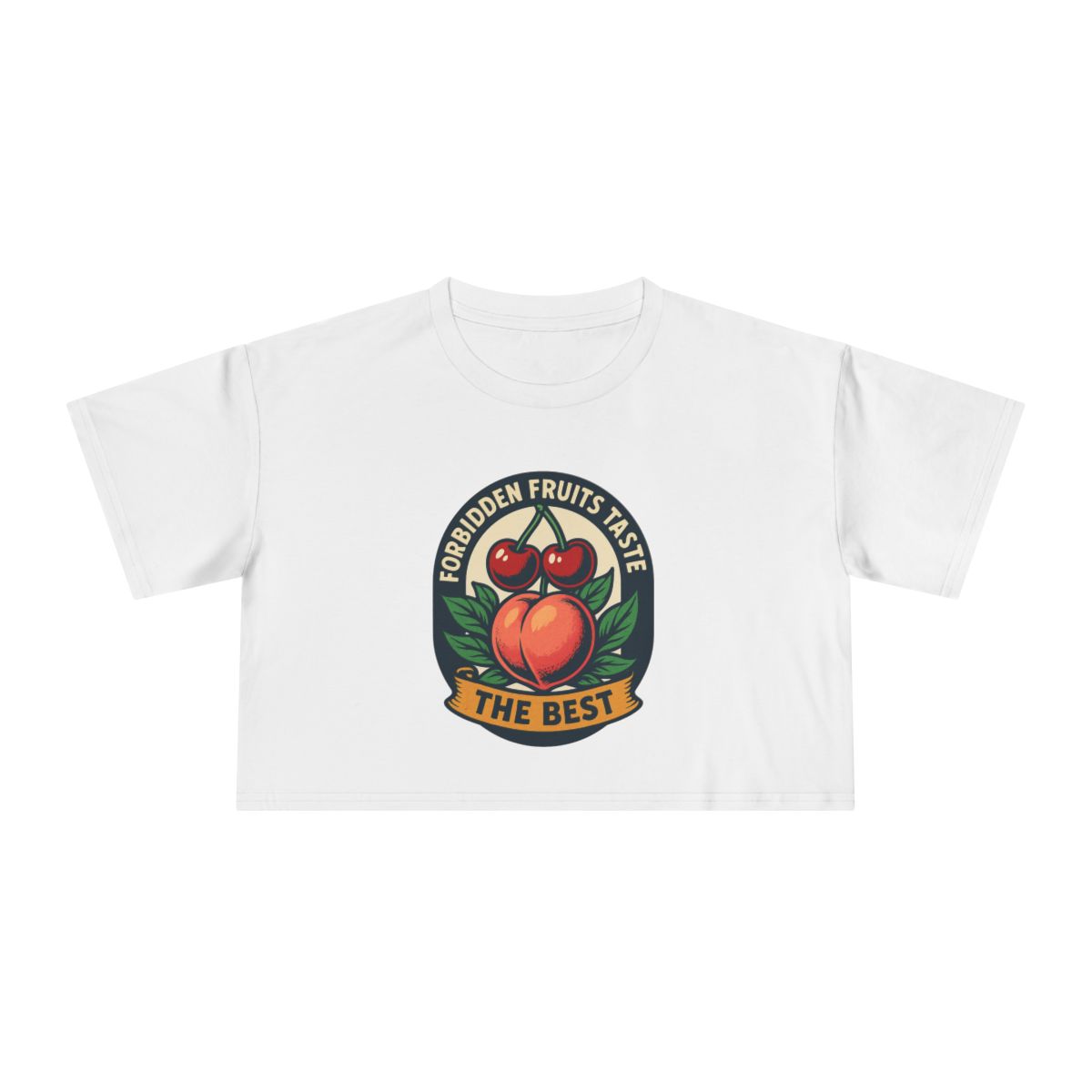 Forbidden Fruit Tastes the Best | Women's Crop Tee - Image 15
