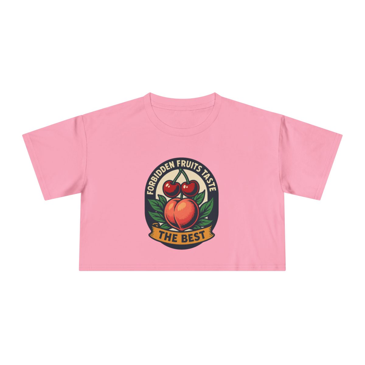 Forbidden Fruit Tastes the Best | Women's Crop Tee - Image 4