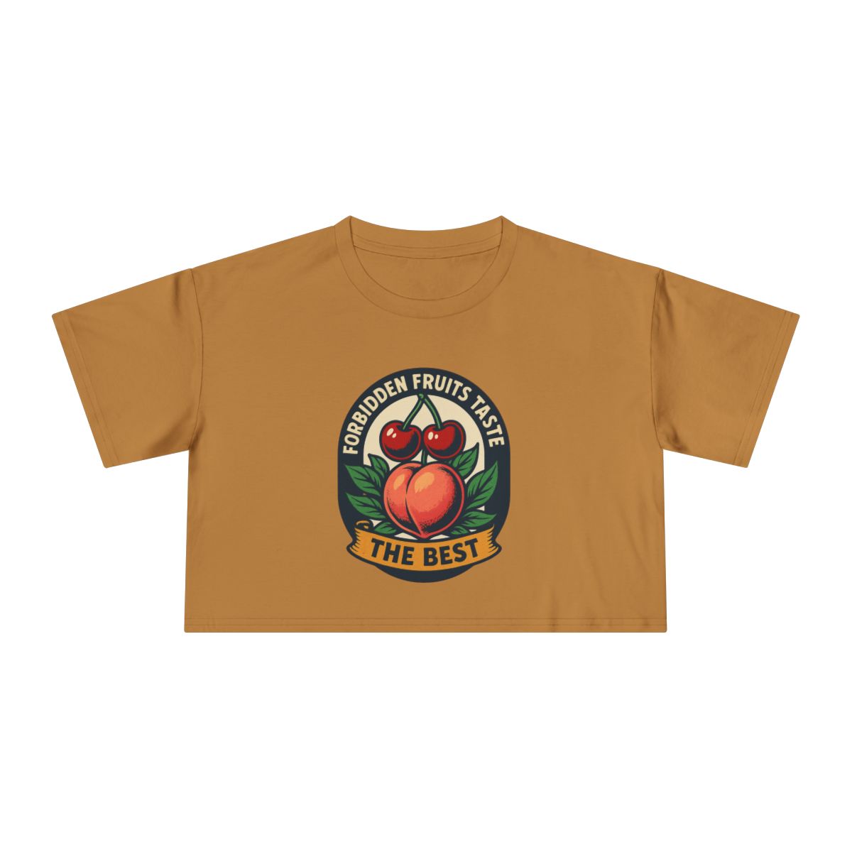 Forbidden Fruit Tastes the Best | Women's Crop Tee - Image 5