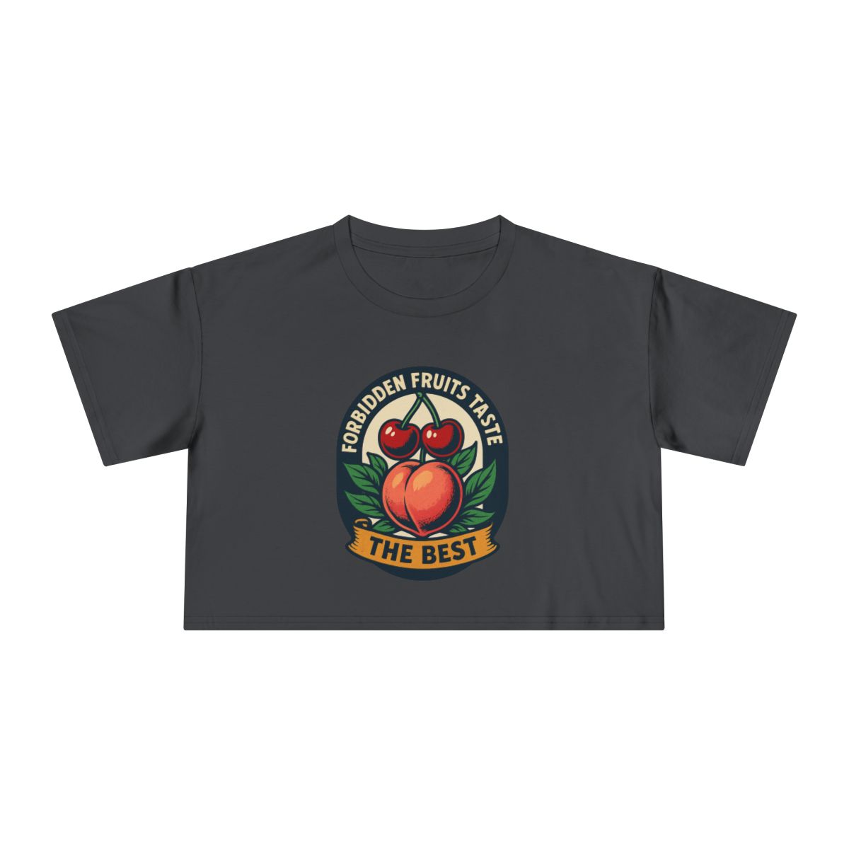 Forbidden Fruit Tastes the Best | Women's Crop Tee - Image 6