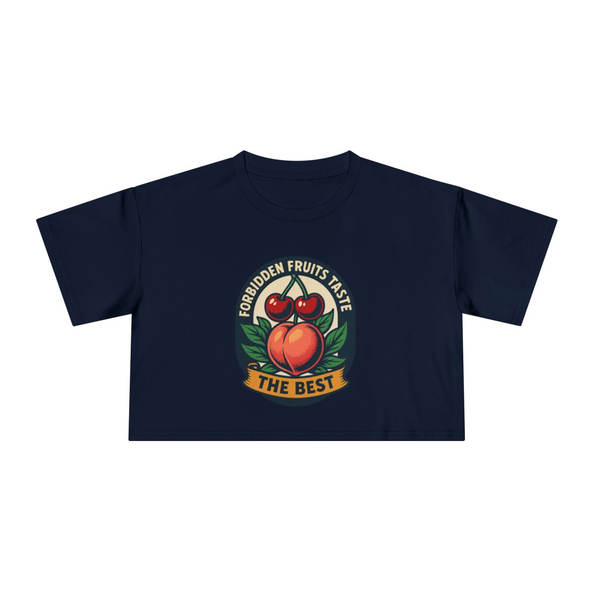 Forbidden Fruit Tastes the Best | Women's Crop Tee - Image 9