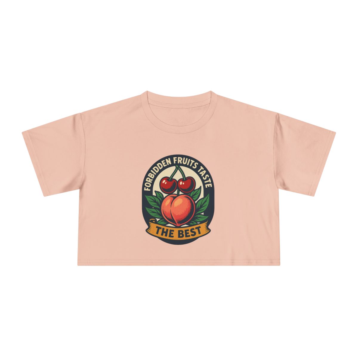 Forbidden Fruit Tastes the Best | Women's Crop Tee - Image 11