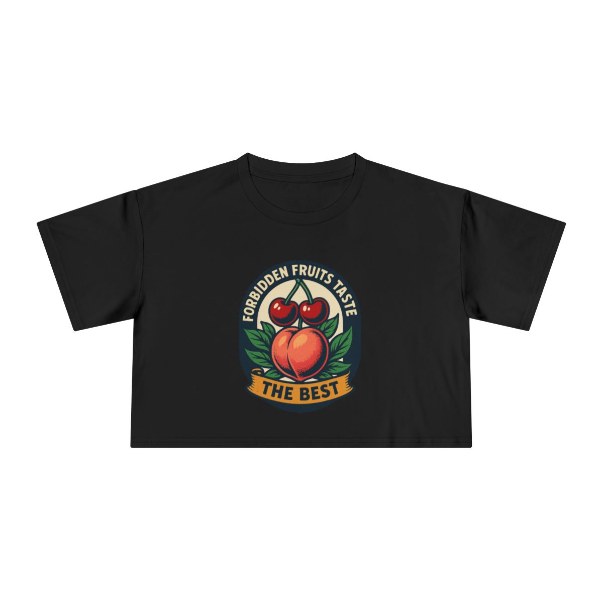Forbidden Fruit Tastes the Best | Women's Crop Tee - Image 2