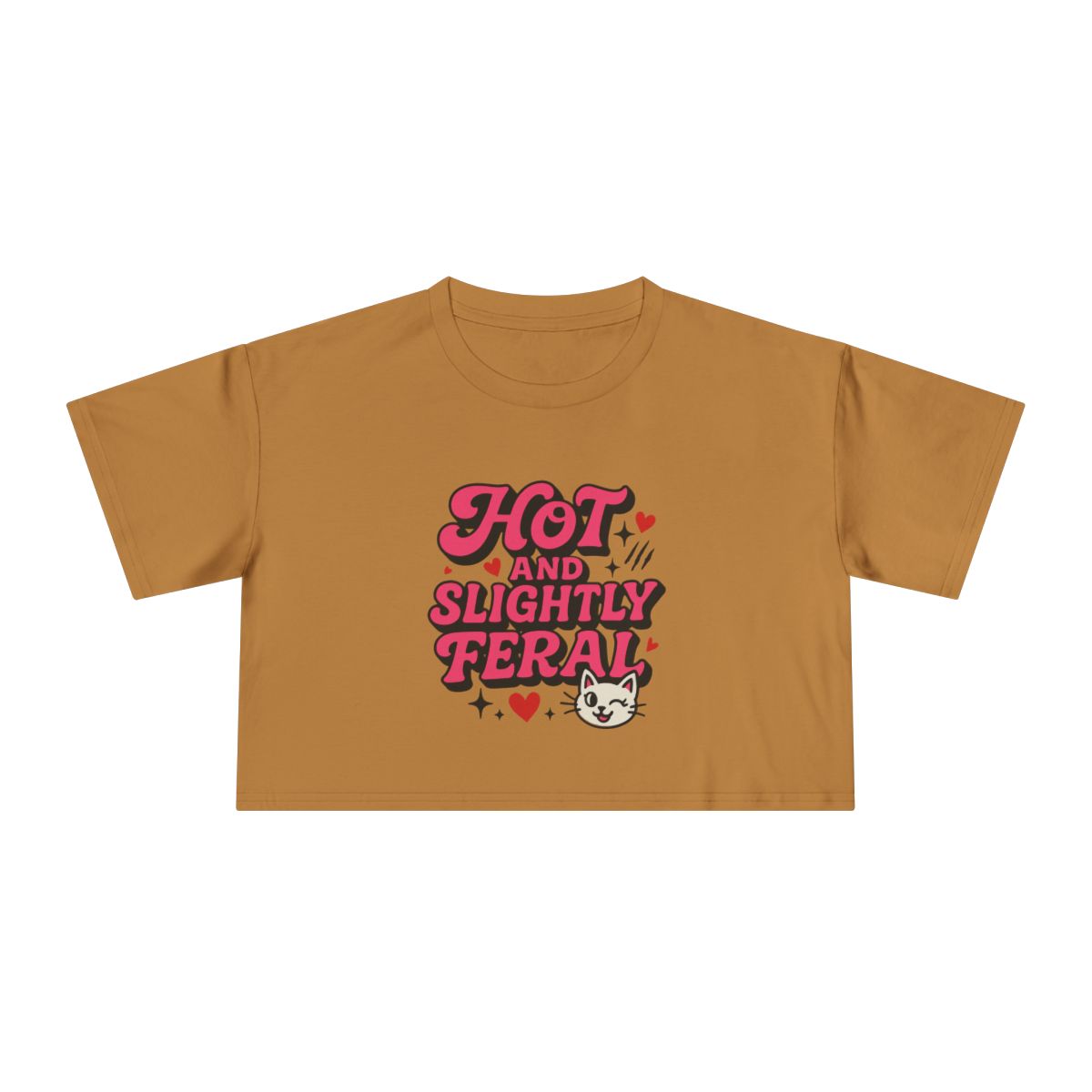 Hot and Slightly Feral tee | Crop Tee - Image 4