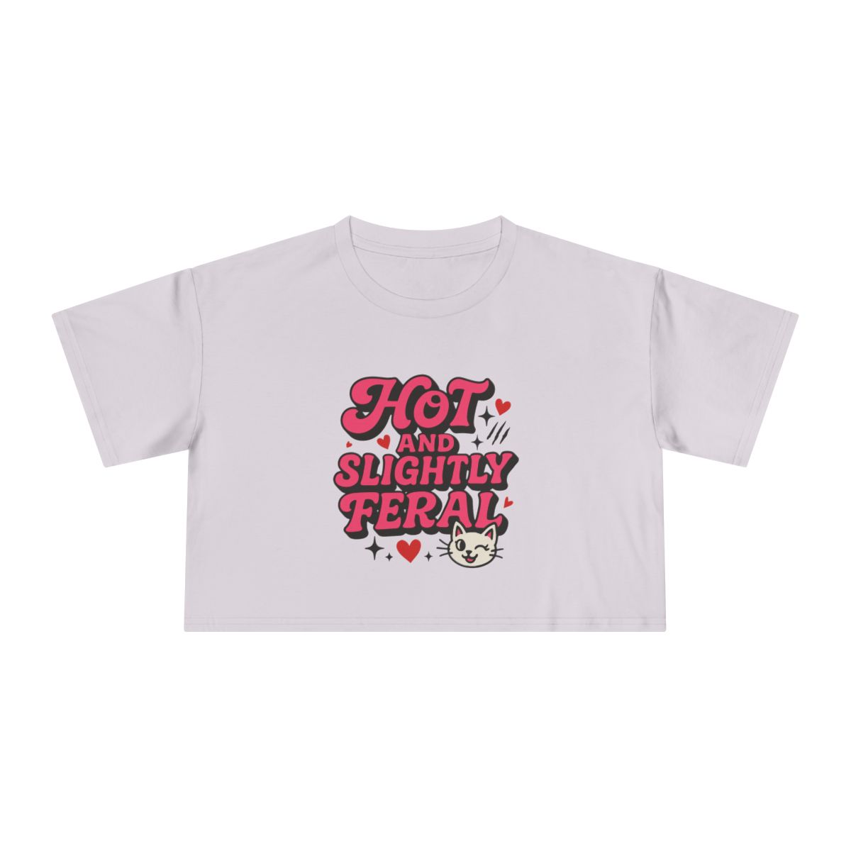 Hot and Slightly Feral tee | Crop Tee - Image 7