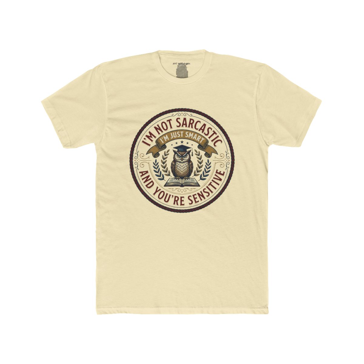 I’m Not Sarcastic I’m Just Smart And You’re Sensitive | Owl Illustration Tee - Image 10