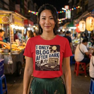 I Only Blog After Dark Tee lifestyle photo