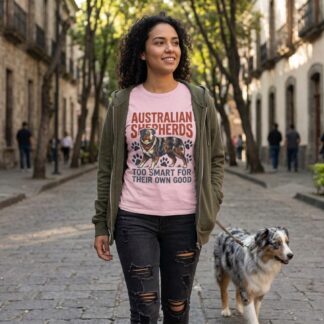 Australian Shepherd Illustration Tee lifestyle photo