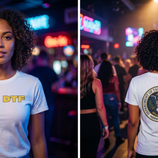DTF Logo and Crest Graphic Tee lifestyle photo
