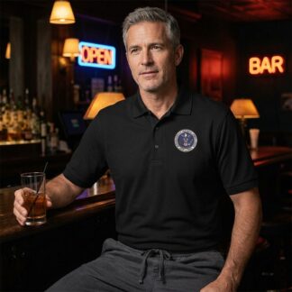 Department of Tasteful Fornication (DTF) Embroidered Polo lifestyle photo