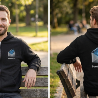 Sentient Mail Envelope Hoodie lifestyle photo