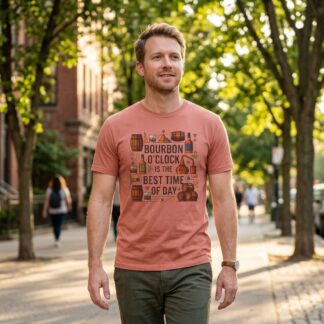 Bourbon O'Clock Is The Best Time Of Day T-Shirt lifestyle photo